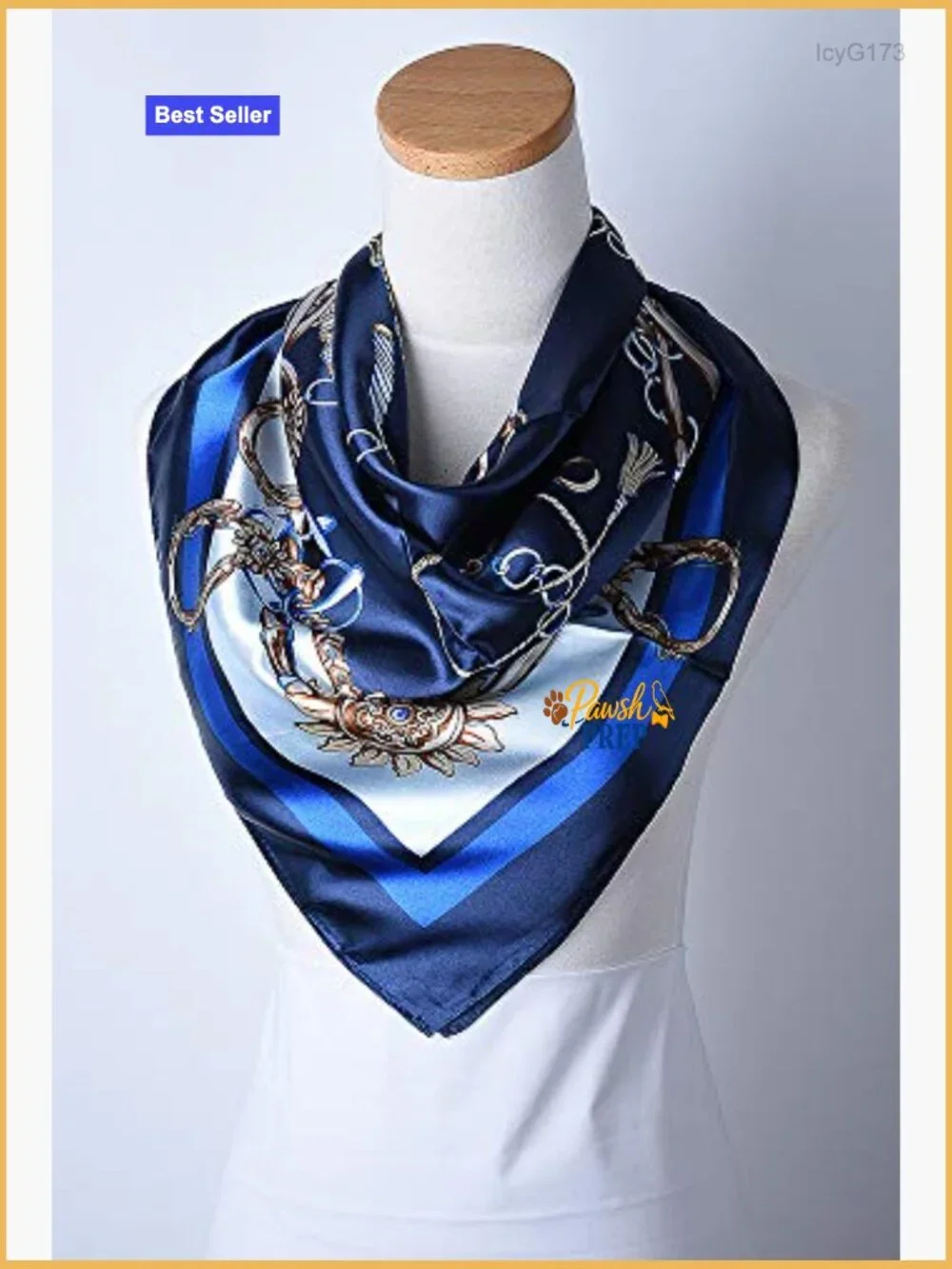 Large Square Satin Hair Scarf - Silk-Feel Head Wrap, Night Protection, Fashion